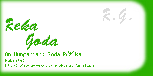 reka goda business card